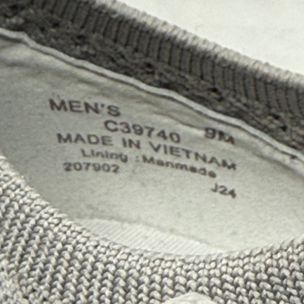 Cole Haan Zerogrand Remastered Stitchlite Wingtip Oxford Men 9M Grey Knit C39740 - Picture 10 of 10